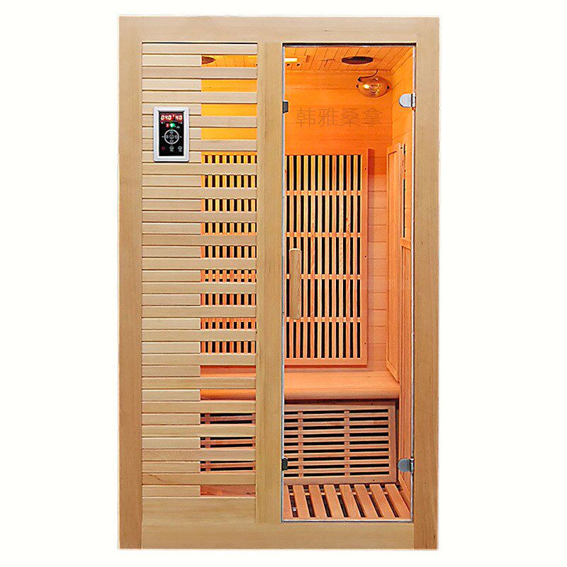 汗蒸房家用汗蒸房双人新款实木石墨烯加热桑拿能量房远红外光波房