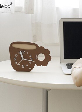 Mandelda客厅入户玄关桌面摆件电G视柜时钟家居摆放式座钟表装饰