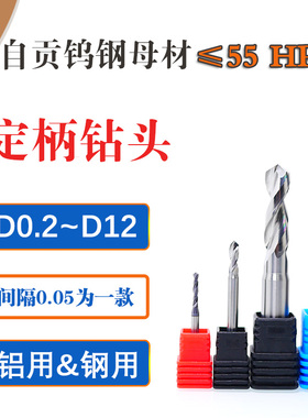 D6.1 6.2 6.3 6.4 6.5定柄钻头加长刃整体硬质T钨钢合金涂层钢铝