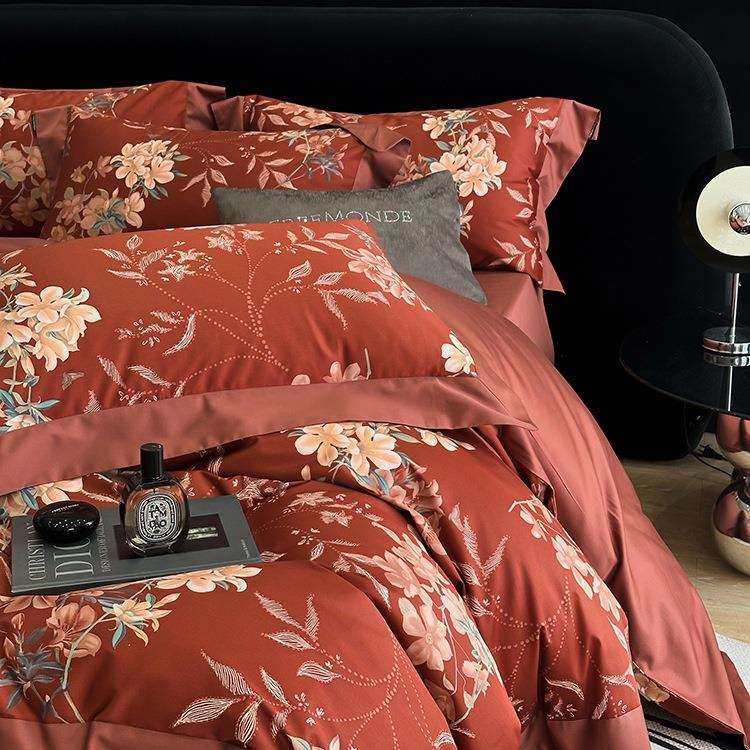 2024新款高端美式50S全棉长绒棉四件套西式婚庆红色被套床上用品,鲜花速递/花卉仿真/绿植园艺,割草机/草坪机,淘宝优惠券,粉丝福利购,淘宝优惠卷