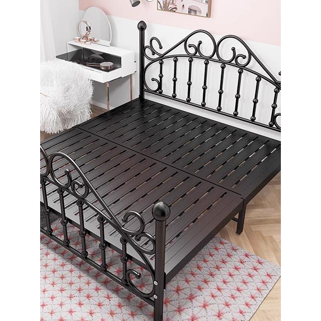 现代简约铁艺床1.5米双人1.8儿童铁床网红公主铁架北欧单人1.2m