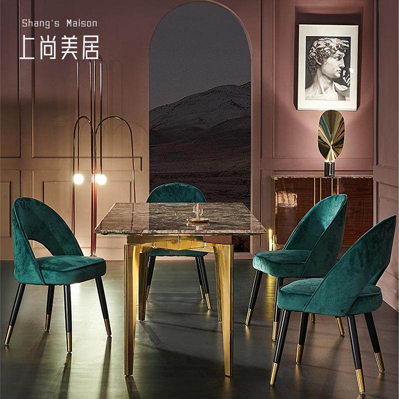 北欧轻奢餐椅家用绒布椅子现代卧室化妆椅高档酒店酒吧椅子餐厅凳,鲜花速递/花卉仿真/绿植园艺,割草机/草坪机,淘宝优惠券,粉丝福利购,淘宝优惠卷