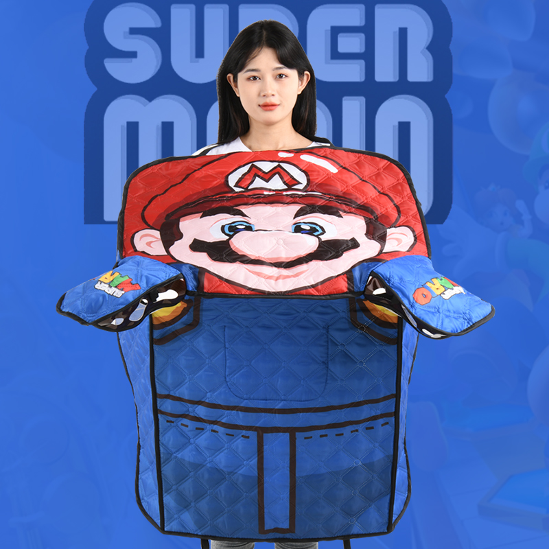 电动摩托车挡风被夏季遮阳轻薄电瓶卡通防晒罩防水防X风板四季通