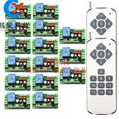 水泵 展厅灯具 电机控制器 220V15路无线遥控开关1拖15分体式 110V