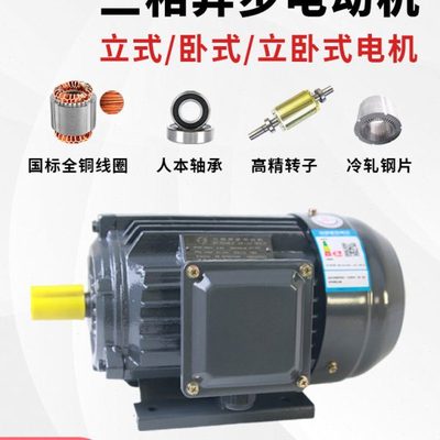 三相异步电动机380V卧式15/18.5/22/30/45/55/75/90/132KW大马达
