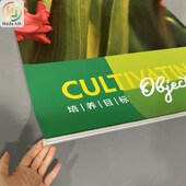 吊幔挂旗定制 商场广场夹黑双喷布 广告宣传双喷布 夹黑双面吊旗