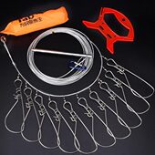 Tab锁鱼扣活鱼扣便携路亚锁鱼器鱼锁大号大鱼大物控绑穿栓拴鱼绳