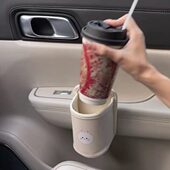 车载水杯架副驾驶固定置物收纳车用放杯子神器车门边汽车饮料架