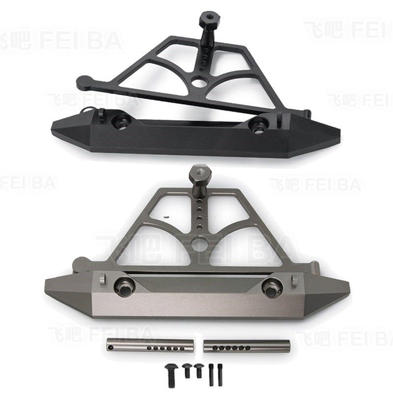 1/10彷真攀爬车D90 90046 90BC047 SCX10金属后杠保险杠备胎防撞