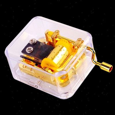 迷你手摇音乐盒八音盒机芯创意生日礼物男友送女生女孩儿童国际歌