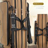 梦之渔 80.90双层三层渔具包海杆包 加厚帆布包防泼水加宽大容量