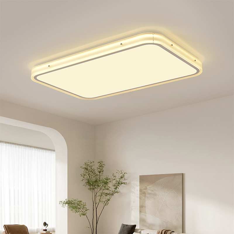 北欧LED简约现代吸顶长方形正方形卧室灯饰房间餐厅书房过道灯具