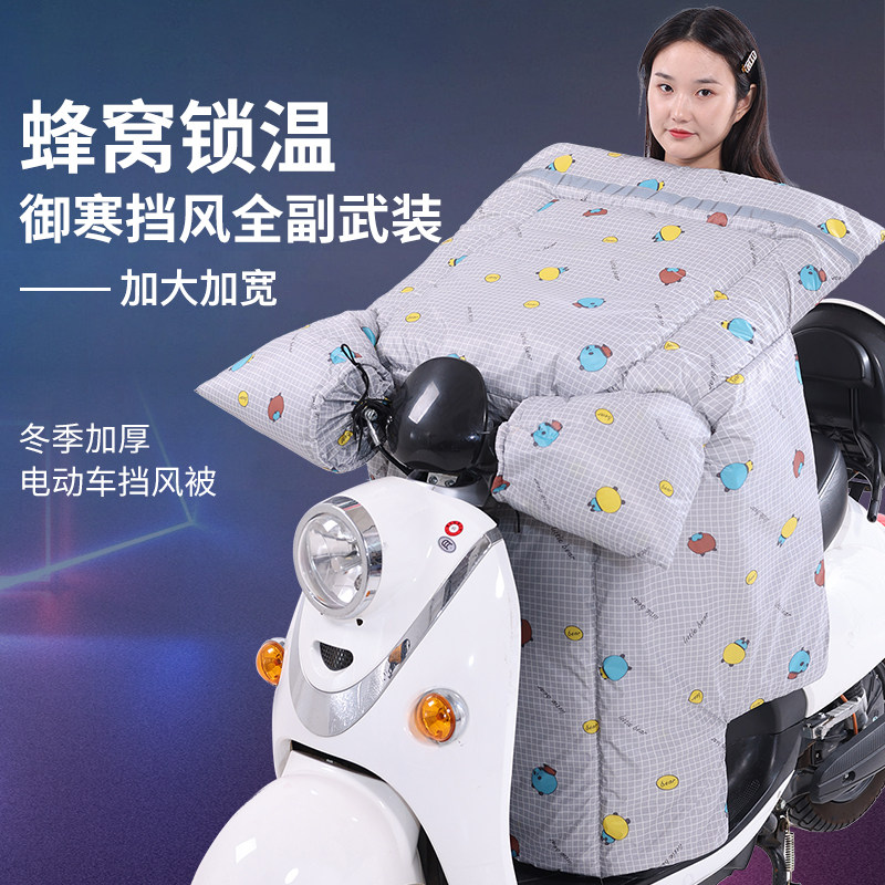 电动汽车挡风玻璃i冬季棉被以保暖加厚棉为衬里的新型电单车