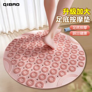 圆形足底按摩垫软硅胶指压板超慢跑原地成人专用通经络.脚踩款家