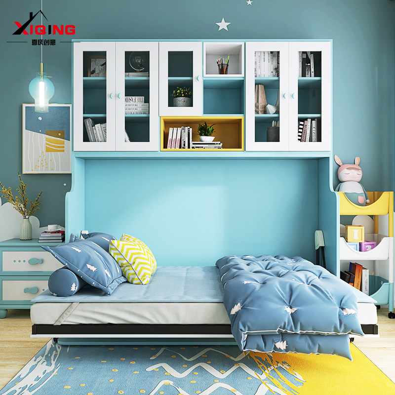 隐形床翻转正侧翻折叠床带书桌柜一体小户型下翻墨菲壁床五金配件,住宅家具,可折叠床,淘宝优惠券,粉丝福利购,淘宝优惠卷