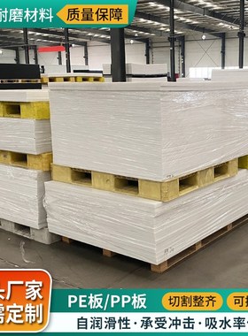 白色pp板煤仓衬板垫板焊r接水箱工程耐磨硬塑料板整张聚丙烯pp板