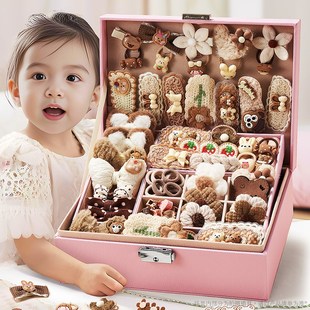 儿童高级新年礼物送小女孩生日6到10多岁9宝宝发饰礼盒可爱套装冬