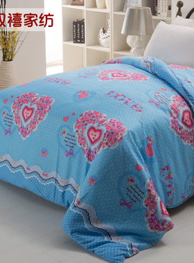 秋冬被套单件红色加厚磨毛双人220 240cm1米5儿童被罩1.8m床热卖