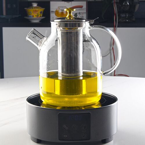 超大高硼硅耐热可明火o茶壶加厚玻璃不锈钢过滤茶具套泡茶壶煮茶