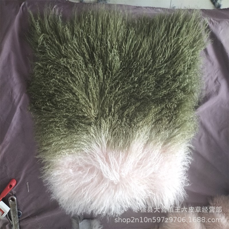 欧式毛绒靠垫沙发抱枕汽车靠背卧室床头大靠枕真毛抱枕套