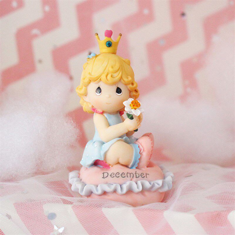 蛋糕甜品装饰女宝宝生日月份花语娃娃花朵女孩私房蛋糕甜品台布置