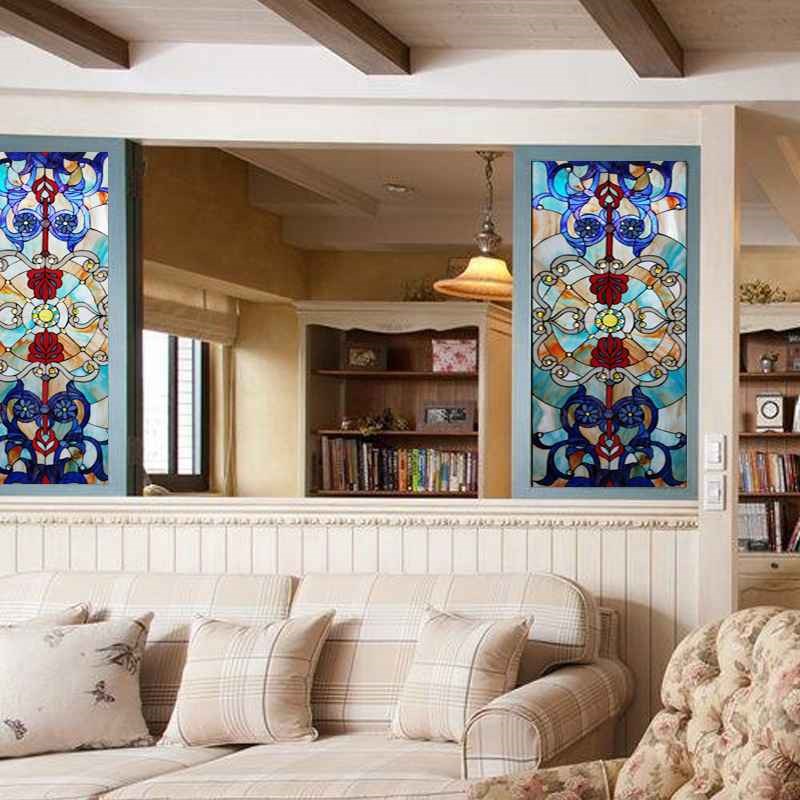 彩色教堂玻璃艺术玻璃喷绘玄关隔断背景室内客厅琉璃屏风彩釉雕刻
