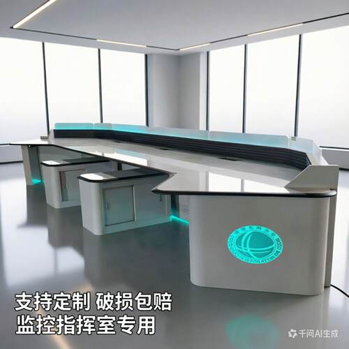 监控操作台安防公桌电脑双联三联电脑控制台指挥中心监控台