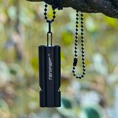 途耐户外求生双管口哨野营救生哨子便携大声响亮训练哨快挂扣链子