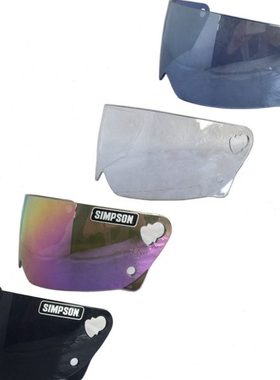 SIMPSON辛普森复古机车头盔M30/Bandit镜片透明/黑色/镀银/镀彩色