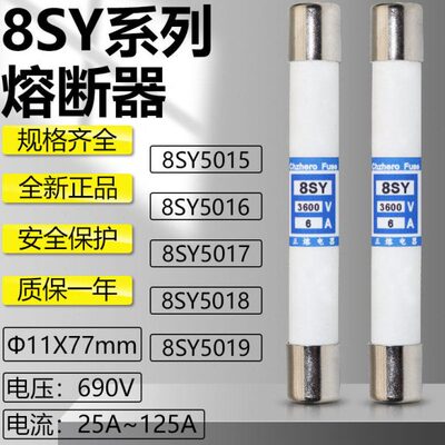 快速熔断器8SY5015 2A 8SY5016 4A 1140V-3600V φ11X77mm保险管