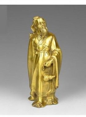 包邮纯铜医圣神医华佗铜像摆件悬壶济世铜华佗摆件送医院礼物