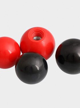 M4 M5 M6 M8 M10M12M16胶木球手柄球红色/黑色塑料圆球操纵杆把手