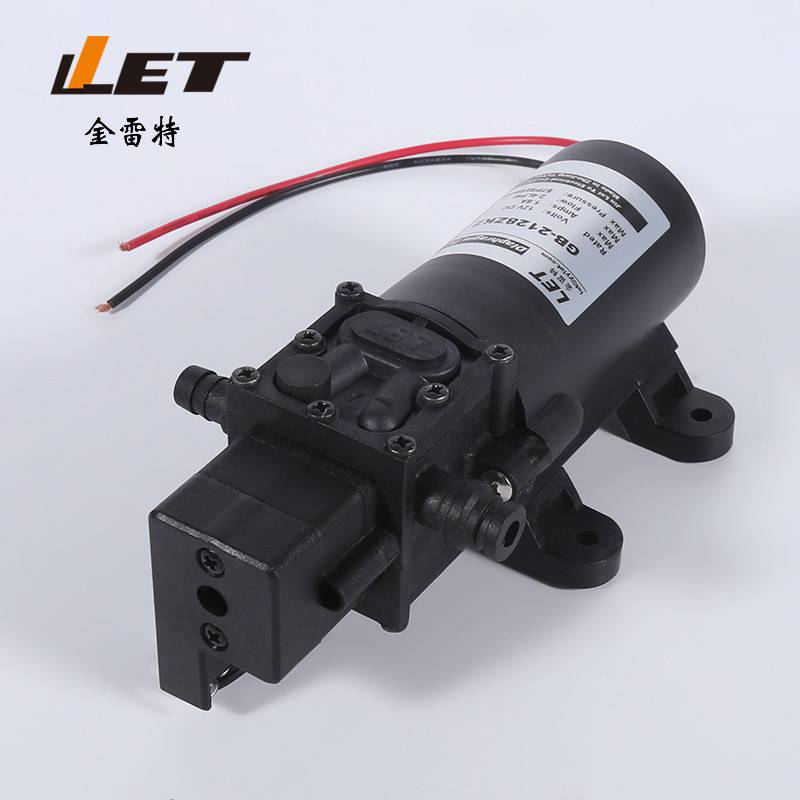 12V 24V洗车微型隔膜泵GB-2128ZKZ 农用高压洗车泵 车用洗水泵