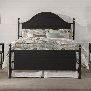 美CHO式实木黑色1.5简米1.8米四柱双人床主卧婚约幔床民宿帷公主