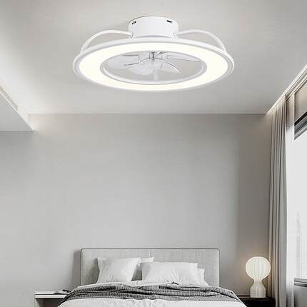 全光谱护眼风扇简约大气头一卧体带遥控家用餐厅室66全屋摇电扇灯