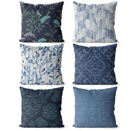 美式沙发靠垫客牌：qita厅室方床头大抱复枕卧古风格靠枕套正形汽