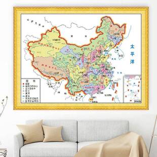 蒙气娜YGS丽十字绣2厅025新款线绣大幅大客办公莎室中国风手工自