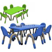 长方童桌.教中心豪华儿童桌子园.儿塑料长早13611A方桌.幼儿课桌