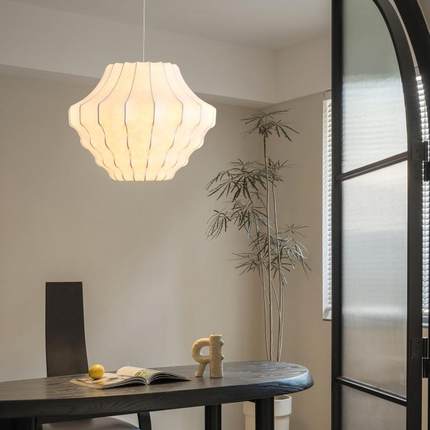 日式厅中卧古诧寂风蚕丝灯549民宿酒店餐馆灯具创意约餐厅室客吊