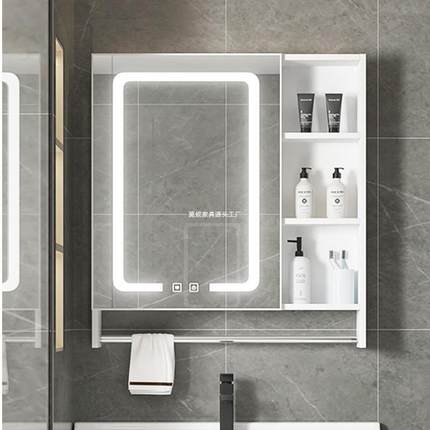 储47物式镜子挂型墙小户卫生镜间太单空铝浴室柜化妆镜镜箱收纳盒