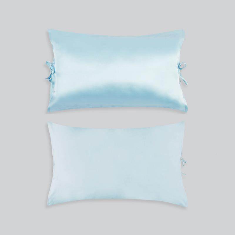 BKF767JSJ6K丝9桑丝针织棉双面儿童枕套纯色蚕单真人真丝枕头套丝