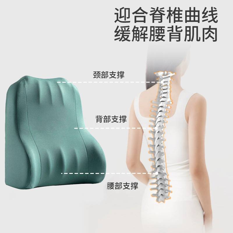 办公记忆棉靠枕三角护腰枕沙发大靠背垫沙发靠背腰靠立体床头靠垫