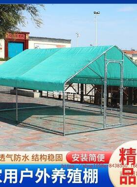户外大鸡钢棚特大号家禽鸡笼鸡型窝孔雀防鸡舍搭FYY建管家用雨养