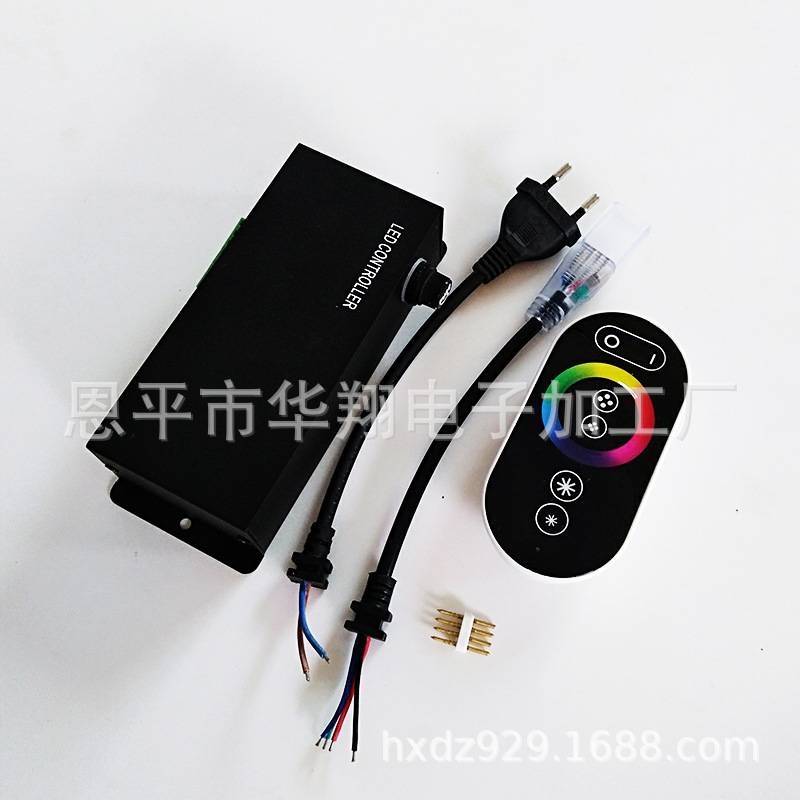 2500W超大功率双输出全触摸LED高压控制器RGB高压灯条七彩控制器