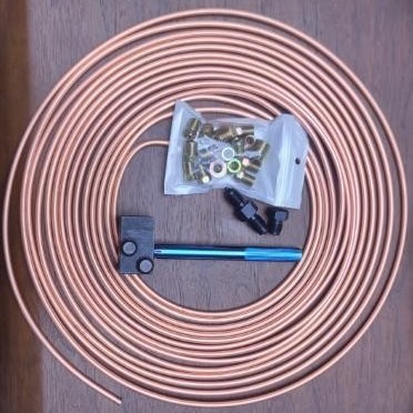 含税 3/16制动管扩口工具带3/16-7.5米刹车管套件/及割管器