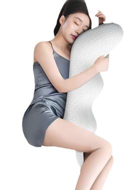 床上腿长条大抱枕睡觉夹枕RBU可拆洗记棉成女生人侧睡忆枕男