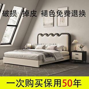 床929头背板单独一落新地头板软包背板体轻床奢款靠背板单买实木