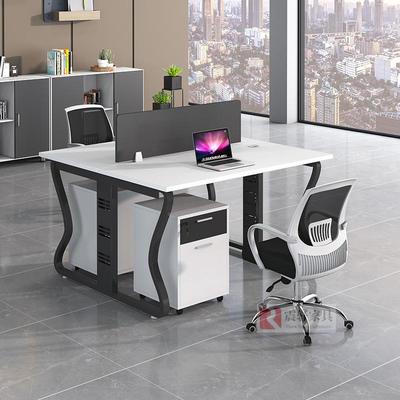 上海公家办公现桌简约代员工位四人具位组698563-B合办屏风卡座白