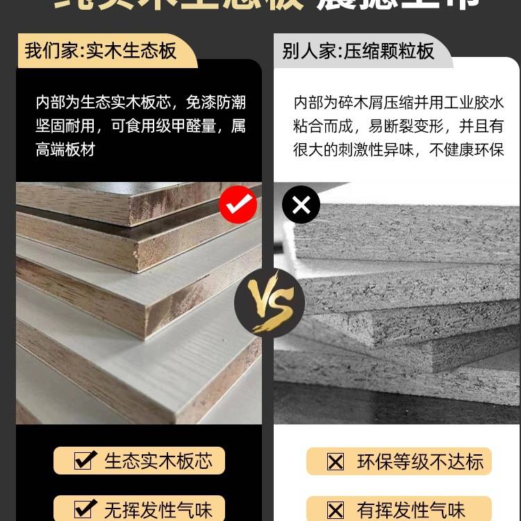 推拉门衣柜新款2025家具卧室平移门大衣橱全实木出租房用柜子