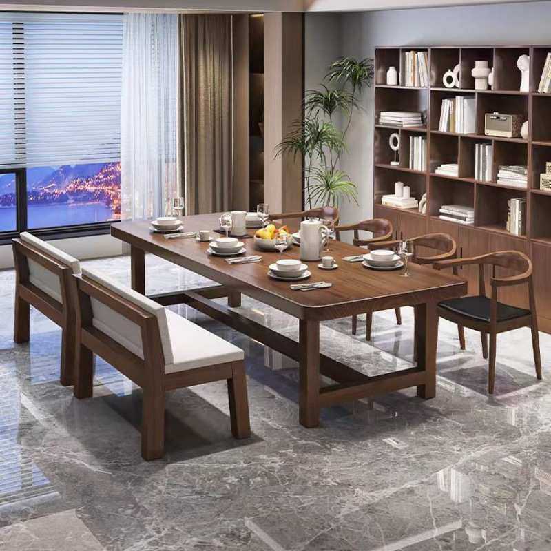 实木去客厅化大书桌椅组合家用电脑写字学习桌办公室工作台长条桌